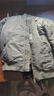 馬登工裝美式復古MA1飛行員棉服夾克男秋冬加厚棉襖棒球服上衣外套 綠色 2XL 曬單實(shí)拍圖
