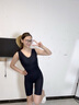 婷美（GRACEWELL）塑身連體衣女拉鏈式收腹束腰提臀美體塑形免穿文胸體雕衣 黑色M】 曬單實(shí)拍圖