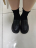 尤克達蒂（yookdd） 樂(lè )福鞋女百搭jk英倫風(fēng)春夏單鞋2025新款復古配裙子厚底小皮鞋女 樂(lè )福鞋啞光黑 38 曬單實(shí)拍圖