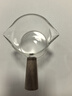 玻璃小奶盅帶刻度帶木手柄奶杯木柄奶盅司濃縮咖啡萃取量杯咖啡杯 雙嘴 曬單實(shí)拍圖