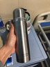 OSPIRO德國品質(zhì)智能顯溫保溫杯男女士水杯大容量316不銹鋼茶杯茶水分離 [英倫黑450ml]智能顯溫 曬單實(shí)拍圖