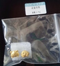 佐卡伊黃金耳釘女足金老虎耳釘可愛(ài)送女友生日禮物約0.75克/對 曬單實(shí)拍圖