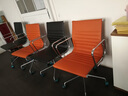 世紀柏源電腦椅皮質(zhì)辦公椅人體工學(xué)椅伊姆斯椅子會(huì )議椅弓形椅子鋼制轉腳椅 五星轉腳 曬單實(shí)拍圖