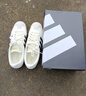 adidas T頭鞋 VL COURT復古板鞋德訓鞋男女阿迪達斯輕運動(dòng) 漢玉白/黑色/樹(shù)脂黃   37 曬單實(shí)拍圖