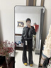DAVEY MODE外套女新款設計美式秋季復古百搭外套短款棒球寬松休閑夾克上衣 深灰 M 90-105斤 曬單實(shí)拍圖