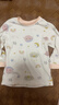 舒貝怡嬰兒衣服兒童內衣套裝純棉寶寶睡衣秋款分體家居服秋衣秋褲粉110 曬單實(shí)拍圖