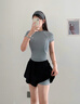 普拉施（PULASSI）泳衣女分體式泡溫泉高級感2025新款顯瘦海邊度假泳褲分體泳衣女款 灰影逸 L （159-164cm）建議50-58kg 曬單實(shí)拍圖