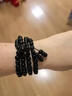 BJYL天然黑曜石手串男女本命年108顆佛珠念珠手鏈平安轉運珠多圈飾品 【黑曜石】108顆佛珠-6mm 曬單實(shí)拍圖