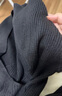 三彩【翩若驚鴻】2025冬季新款修身針織衫抽繩V領(lǐng)毛衫C 經(jīng)典黑 S 155/80A 曬單實(shí)拍圖