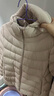 坦博爾輕薄羽絨服女短款連帽修身舒適秋冬女士外套310238A珍珠月米165 曬單實(shí)拍圖