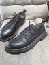 Jeep吉普男鞋秋冬商務(wù)休閑鞋男新品英倫風(fēng)潮流百搭休閑皮鞋工裝馬丁靴 卡其【8852】 41 【標準運動(dòng)鞋碼】 曬單實(shí)拍圖