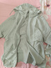 金三塔防曬衣女春夏真絲涼感絲滑連帽長(cháng)款外披戶(hù)外出游騎行防睡衣上裝 灰綠色3900 M 曬單實(shí)拍圖