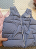 兒童保暖羽絨棉馬甲秋冬男女童內外穿加絨背心中大童坎肩寶寶馬夾 藏青色 100 建議身高80厘米左右 曬單實(shí)拍圖