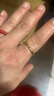 RSRDDY老鳳凰正品黃金色古法素圈沙金戒指女磨砂戒指小眾設計輕奢素指環(huán) 美碼7號(建議110-125斤)同款 曬單實(shí)拍圖