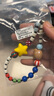 AJIDOU阿吉豆掛件可愛(ài)配飾俏皮小熊玩偶包掛件鑰匙扣生日禮物送女友彩色 曬單實(shí)拍圖