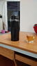不銹鋼保溫杯茶水分離泡茶杯戶(hù)外便攜皇冠杯大容量吊帶保溫壺 黑色 無(wú)溫顯 800ml 曬單實(shí)拍圖