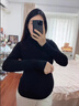 雪茜曼孕婦打底衫2025新款7A抗菌半高領(lǐng)保暖內(nèi)衣女秋冬季孕期長袖打底衣 曬單實拍圖
