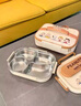 RICH YOUR HOME德國品質(zhì)兒童飯盒小學(xué)生上學(xué)吃飯專(zhuān)用分格餐盤(pán)上班族帶飯菜保溫盒 新四格1550ml+筷勺 曬單實(shí)拍圖