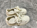 他她（TATA）厚底小白鞋女秋季新款透氣板鞋女鞋子休閑鞋 白色 37 曬單實(shí)拍圖
