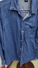 優(yōu)衣庫男女裝牛仔寬松襯衫/水洗產(chǎn)品長(cháng)袖襯衣25新款478115 480761 478115/65寶藍色 S 曬單實(shí)拍圖