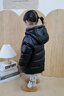 保姆貝貝兒童羽絨服2025新款女童寶寶中長(cháng)款鴨絨洋氣男童加厚冬季保暖外套 黑色 （男女同款） 120 曬單實(shí)拍圖