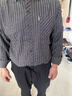 JASONWOOD高端品牌男裝長(cháng)袖襯衫男秋季新款條紋休閑商務(wù)中年爸爸裝男士襯衣 高檔藍灰【現貨速達】 XL 【建議130-145斤】 曬單實(shí)拍圖