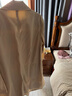 無(wú)印良品（MUJI）女式不易沾水防紫外線立領(lǐng)大衣防曬衣服女款25年早秋風(fēng)衣外套女裝 象牙色 S (155/80A) 曬單實(shí)拍圖