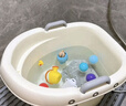 iuu兒童泡澡桶 加厚寶寶洗澡桶 嬰兒洗澡盆游泳桶家用沐浴桶洗澡神器 【0-5歲適用】加厚泡澡桶 材質(zhì)：食品級PP原料，三層加厚 曬單實(shí)拍圖