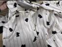貓人睡衣女【冰雪絲涼感速干】長(cháng)袖緞面高級慵懶感家居服套裝可愛(ài)貓咪 曬單實(shí)拍圖