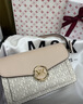 MK輕奢包包女包單肩包女士斜挎小方包情人節生日禮物送女友老婆 白色（禮盒裝） 曬單實(shí)拍圖