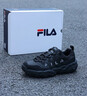 FILA FUSION 斐樂(lè )潮牌硬糖男鞋冬厚底增高鞋運動(dòng)鞋黑色老爹鞋 車(chē)漆黑/黑-SB 39 曬單實(shí)拍圖