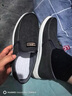 啄木鳥(niǎo)老北京布鞋男單鞋透氣帆布鞋軟底防滑一腳蹬防臭休閑中老年爸爸鞋 黑色 42 曬單實(shí)拍圖