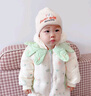 G.DUCKKIDS小黃鴨嬰兒衣服秋冬季套裝新年寶寶冬裝加厚連體衣外套加絨冬款外 卡其色 90cm 曬單實(shí)拍圖
