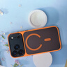 鯨咖（King whale）適用蘋果17promax手機殼新款磨砂iphone17Pro保護套磁吸17air全包防摔高級感男女ip17網(wǎng)紅潮牌情侶 【橙色】升級金屬鏡頭圈-自帶拍照按鍵 iPhone  曬單實拍圖