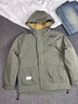 啄木鳥(niǎo)秋冬加棉加厚外套男士青年棉衣服休閑連帽工裝款防風(fēng)簡(jiǎn)約上衣服男 201灰綠色【加棉加厚】 XL 曬單實(shí)拍圖