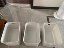 訪(fǎng)客（FK）收納盒 桌面收納盒雜物內衣收納盒玩具零食整理筐雜物儲物盒 3個(gè)裝30.5*20*12cm【大號】無(wú)蓋 曬單實(shí)拍圖