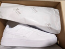 特步男鞋運動(dòng)鞋空軍一號情侶板鞋百搭休閑鞋時(shí)尚耐磨防滑運動(dòng)鞋潮板鞋 新白色【男款新版】 42 曬單實(shí)拍圖