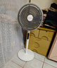 創(chuàng)維【全屋驅蚊】空氣循環(huán)扇家用電風扇落地扇2025新款大風量語音遙控輕音節(jié)能臥室小風扇Q522 白咖色 曬單實拍圖