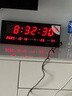 虹泰（HoTai）LED電子萬(wàn)年歷掛鐘客廳電子鐘夜光數字鐘表掛墻時(shí)鐘3613全日歷-紅 曬單實(shí)拍圖