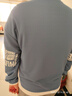 稻草人（MEXICAN）衛衣男春秋季潮流寬松長(cháng)袖t恤青少年圓領(lǐng)上衣服 霧霾藍 4XL  曬單實(shí)拍圖