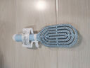名創(chuàng  )優(yōu)品（MINISO）梳子升級款立式長(cháng)柄骨梳美發(fā)梳造型梳生日禮物女 帶清潔刷 藍色 曬單實(shí)拍圖