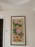 禮御友嘉手繪國畫(huà)客廳牡丹鯉魚(yú)掛畫(huà)豎版裝飾墻畫(huà)玄關(guān)走廊過(guò)道九魚(yú)圖裝飾畫(huà) 85*165cm 曬單實(shí)拍圖