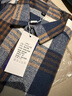 羅蒙磨毛長(cháng)袖襯衫男士春秋季新款潮流工裝上衣休閑格子襯衣外套男款 S170長(cháng)袖紅色格子襯衫 XL 曬單實(shí)拍圖