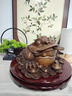 天祥緣紫銅金蟾擺件客廳店鋪開(kāi)業(yè)禮品招八方來(lái)財三足金蟬大號三腳蟾蜍 紫銅-33號金錢(qián)元寶蟾【配底座】 曬單實(shí)拍圖
