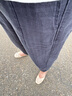 婳如嫣天絲亞麻褲女夏季薄款2026年新款顯瘦寬松哈倫褲小腳褲棉麻直 藏青色 2XL 126-135斤 曬單實(shí)拍圖