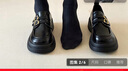 逸蘭朵黑色小皮鞋女款2025年新款冬季厚底樂(lè )福鞋英倫風(fēng)配裙子百搭單鞋女 黑色 37 (235mm) 【尺碼偏小建議拍大一碼】 曬單實(shí)拍圖