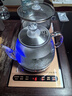 FUNORK全自動(dòng)上水電熱水壺 茶臺燒水壺家用辦公茶桌一體機茶幾嵌入式茶具電茶爐套裝 金色雙加水清潔款 曬單實(shí)拍圖