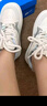 回力官方女鞋厚底小白鞋女2025秋季新款鞋子女 米藍色 37 曬單實(shí)拍圖