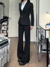 韓曼柯（HANMANKE）高端小西裝外套女商務(wù)通勤女裝西服單上衣氣質(zhì)高級(jí)感職業(yè)正裝套裝 曬單實(shí)拍圖
