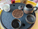 尚言坊天然烏金石茶盤(pán)家用圓形功夫茶具托盤(pán)儲蓄水式小型茶臺茶海 曬單實(shí)拍圖
